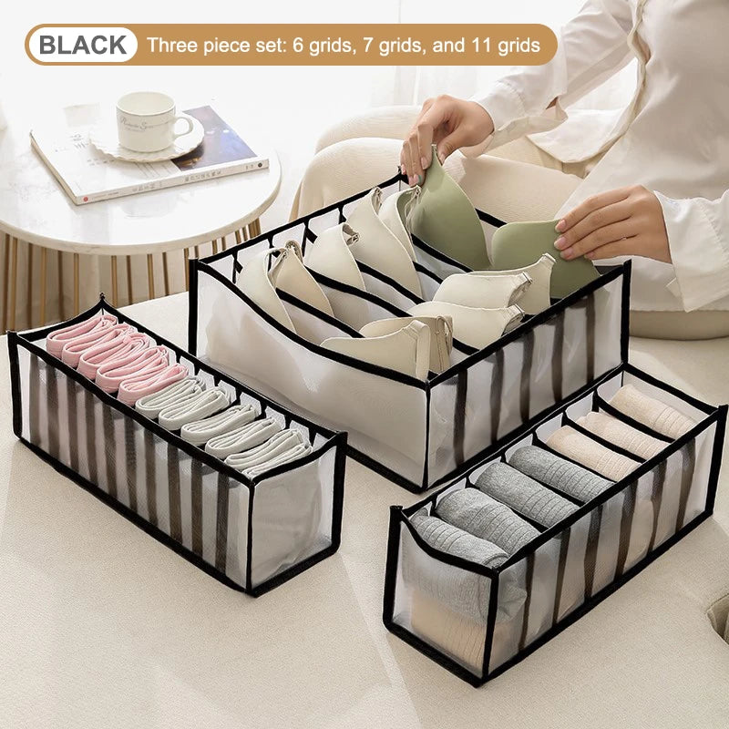 Folding Fabric Drawer Storage Box – Underwear & Socks