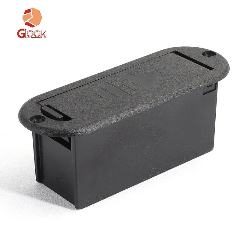 Electric Guitar Batterybox Oval 9V Batterycover Battery Compartment