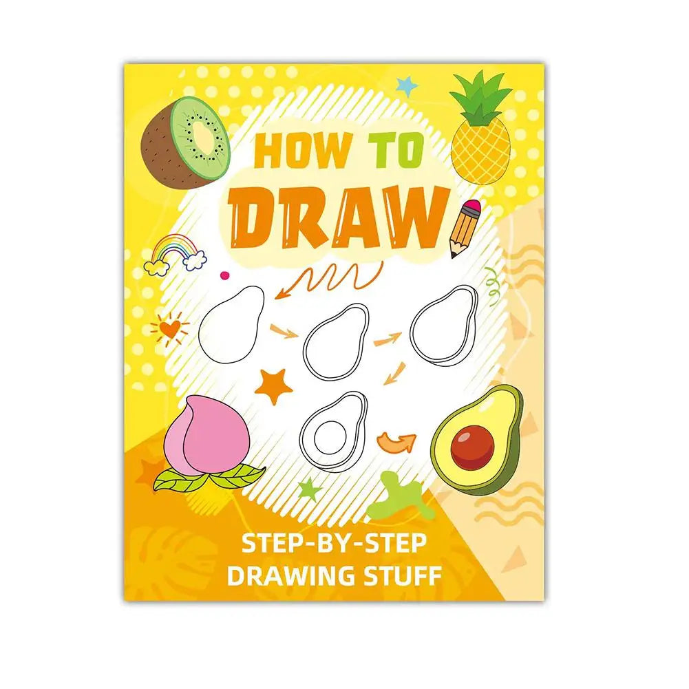 Animal Cartoon Sketch Book Step How Draw Drawing Practice Coloring