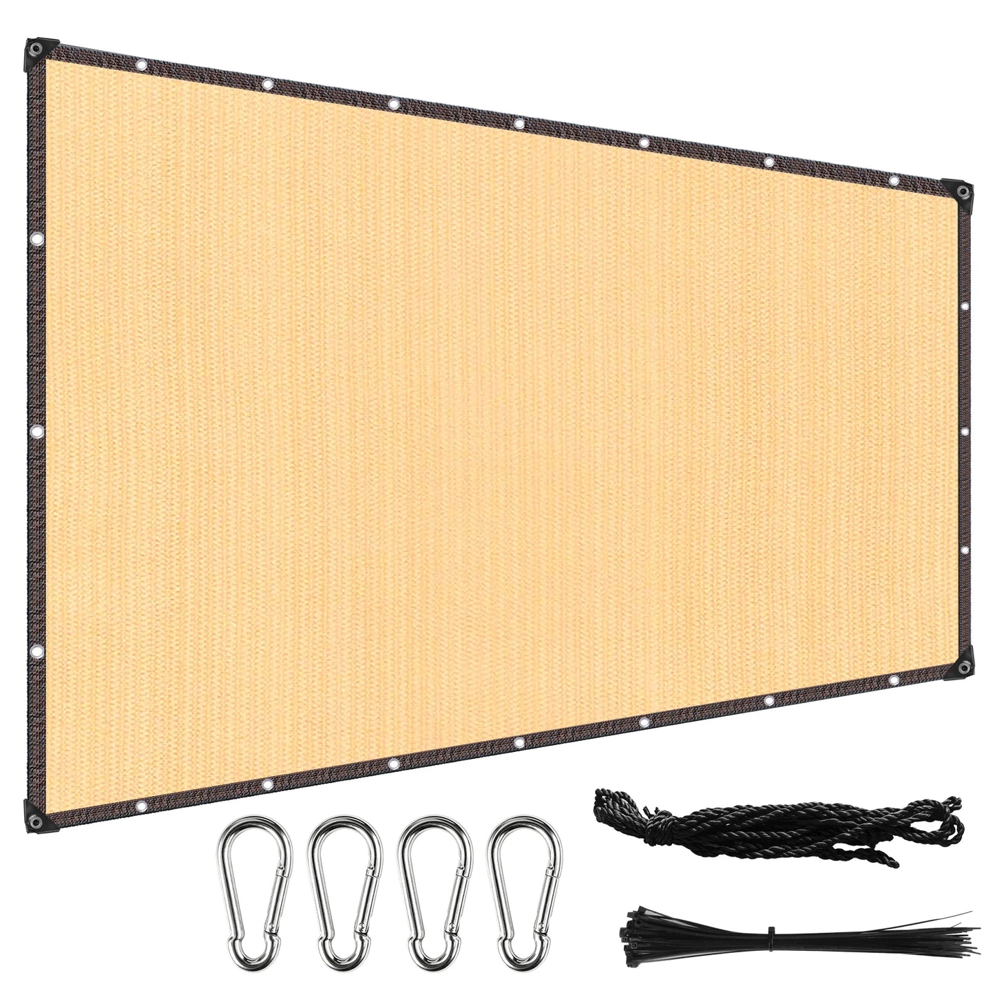 Outdoor Sun Shade Net with Grommets | Garden, Patio & Pool