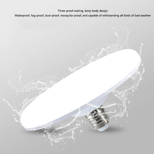 E27 LED Flying Disc Bulb – Waterproof, Eye-Care, 3W–60W LED Light Bulb Peaceful Pleasures Health and Wellness