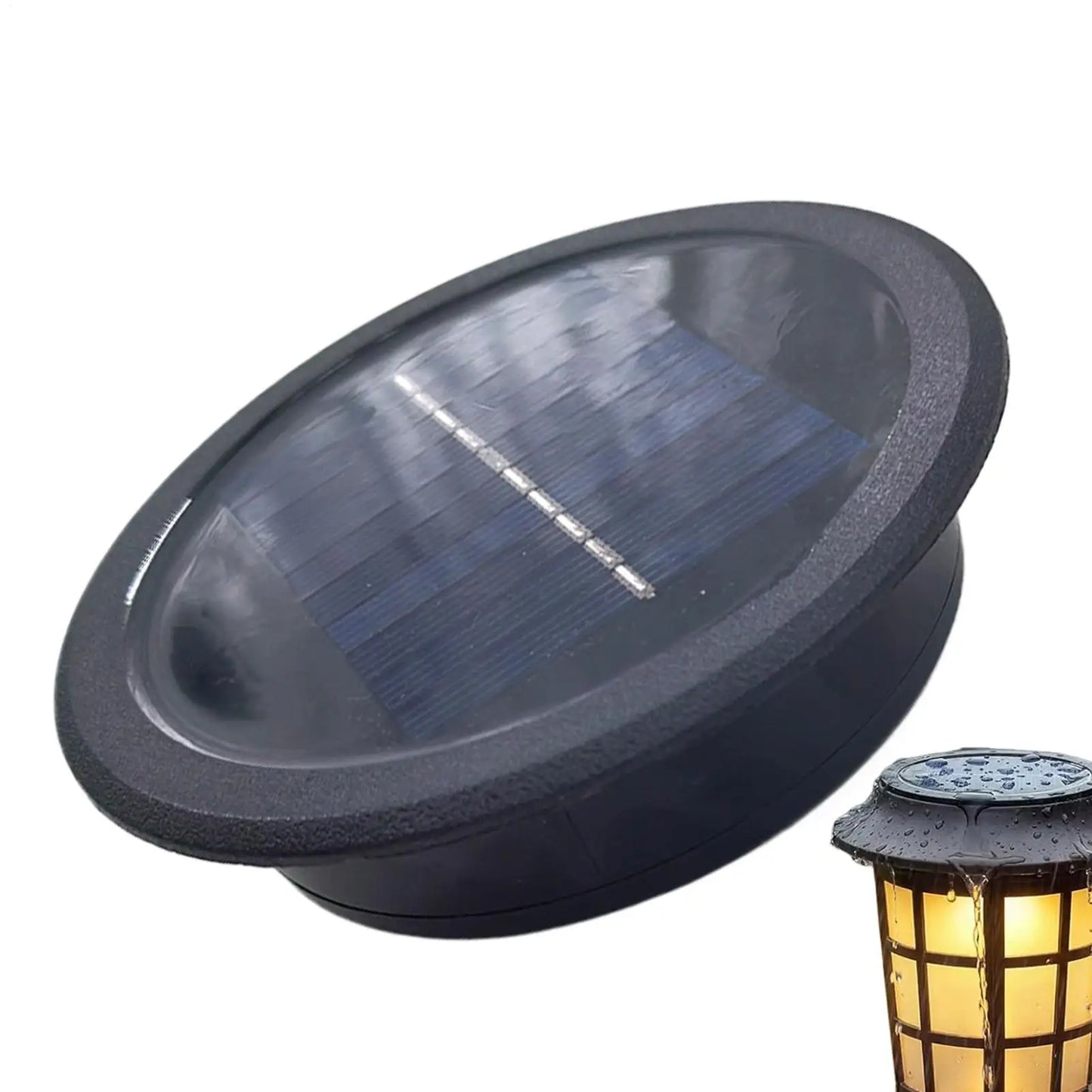 11cm Solar Light Replacement Top | Waterproof LED Lantern Lid Solar Lantern Replacement Top Peaceful Pleasures Health and Wellness