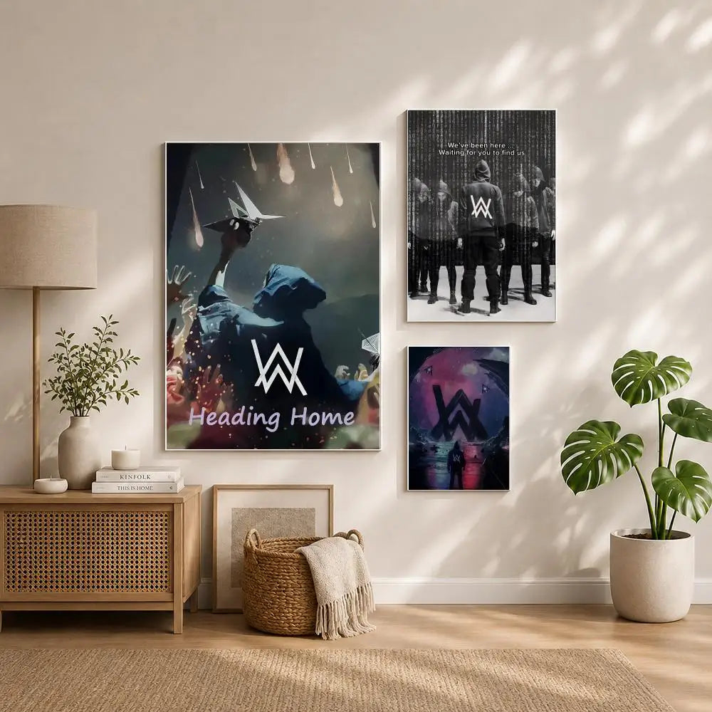 Alan Walker HD Self-Adhesive Waterproof Wall Art Poster Wall Art Poster Peaceful Pleasures Health and Wellness