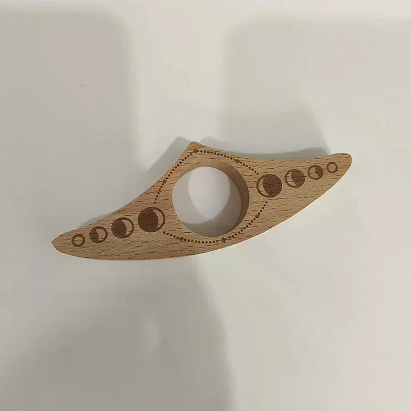 Wooden Thumb Bookmark – One-Handed Finger Page Holder Clip