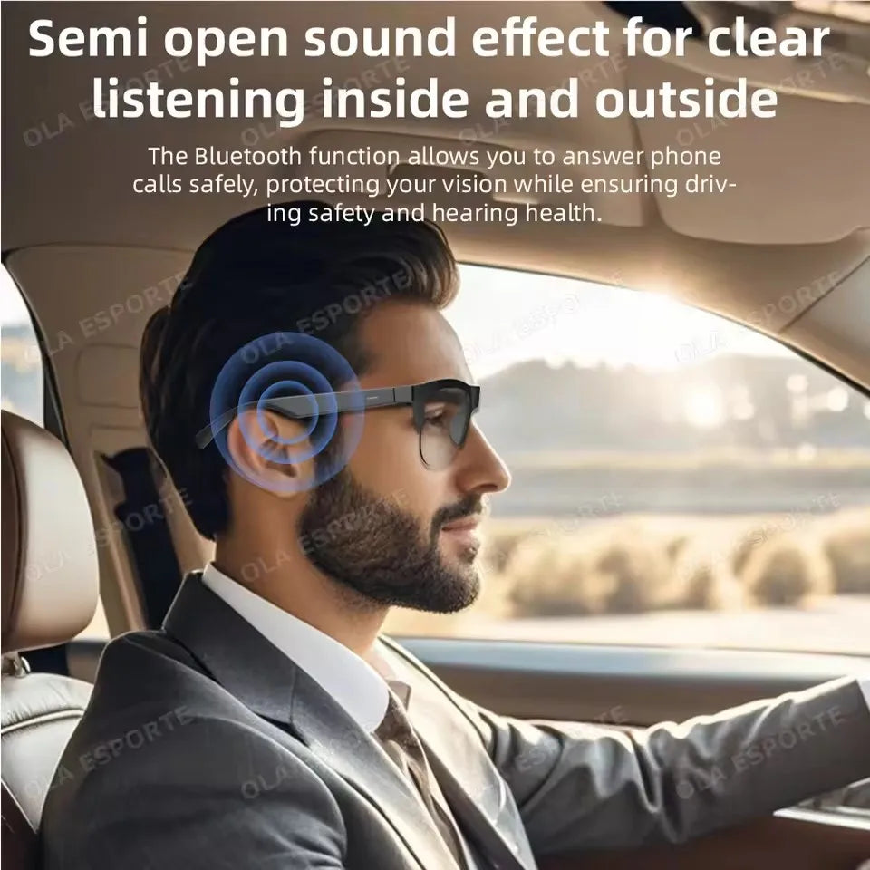 2026 Photosensitive Color Change Smart Glasses Bluetooth Voice Calls Control Music UV Polarized Sunglasses Headphone Glasses Man Peaceful Pleasures Health and Wellness