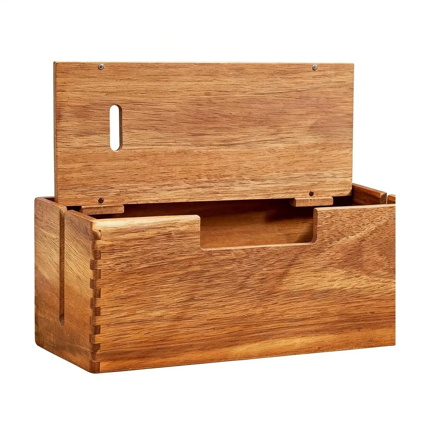 Desktop Cable Management Box & Cord Organizer | Router Bracket
