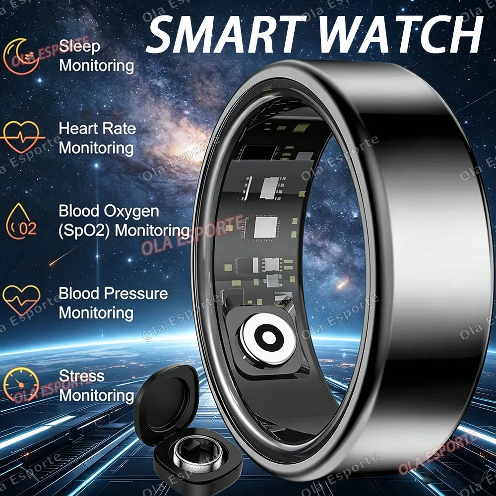 Smart Ring Heart Rate & Blood Oxygen Monitor | Waterproof