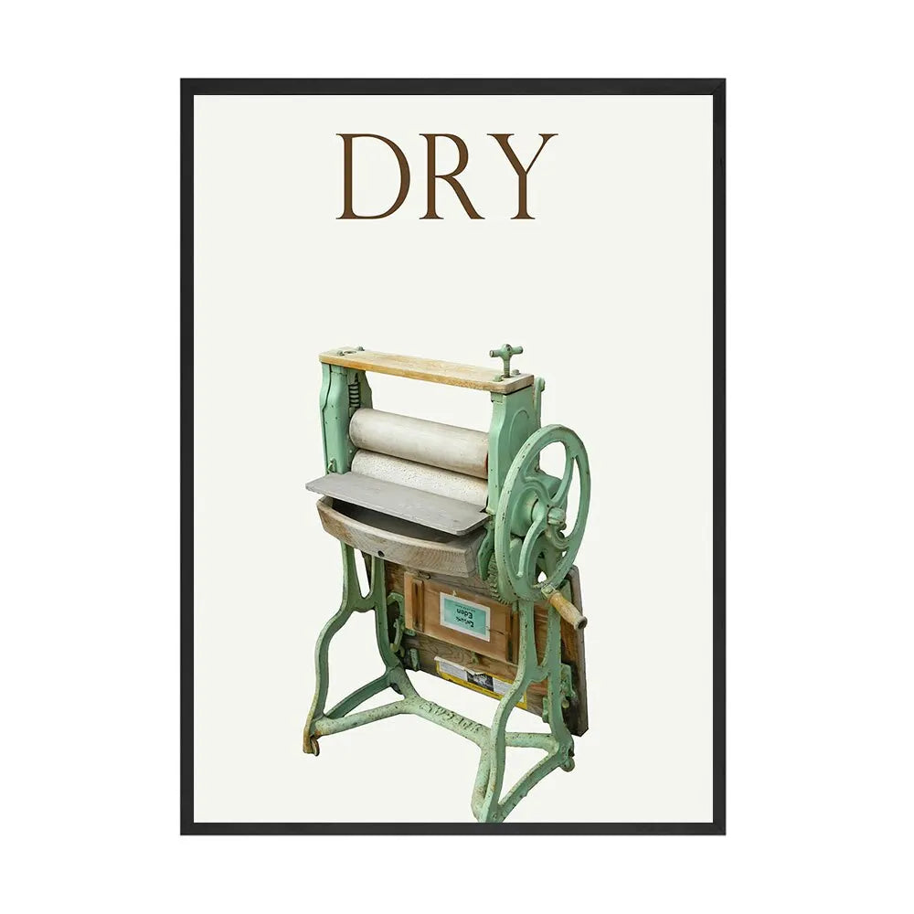 Vintage Wall Art Canvas Wash Dry Fold Repeat Laundry Sign Poster Painting Living Room Nordic Pictures Print Modern Home Decor Peaceful Pleasures Health and Wellness 02 20x30cm Unframed
