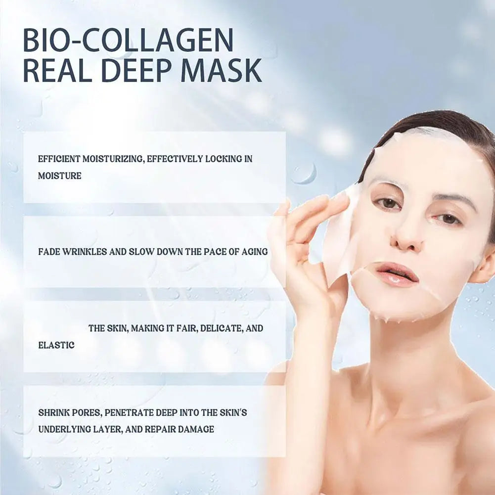 eelhoe Bio-Collagen Deep Rejuvenating Face Mask – Moisturizing Brightening Peel-Off Collagen Film Mask for Women Peaceful Pleasures Health and Wellness