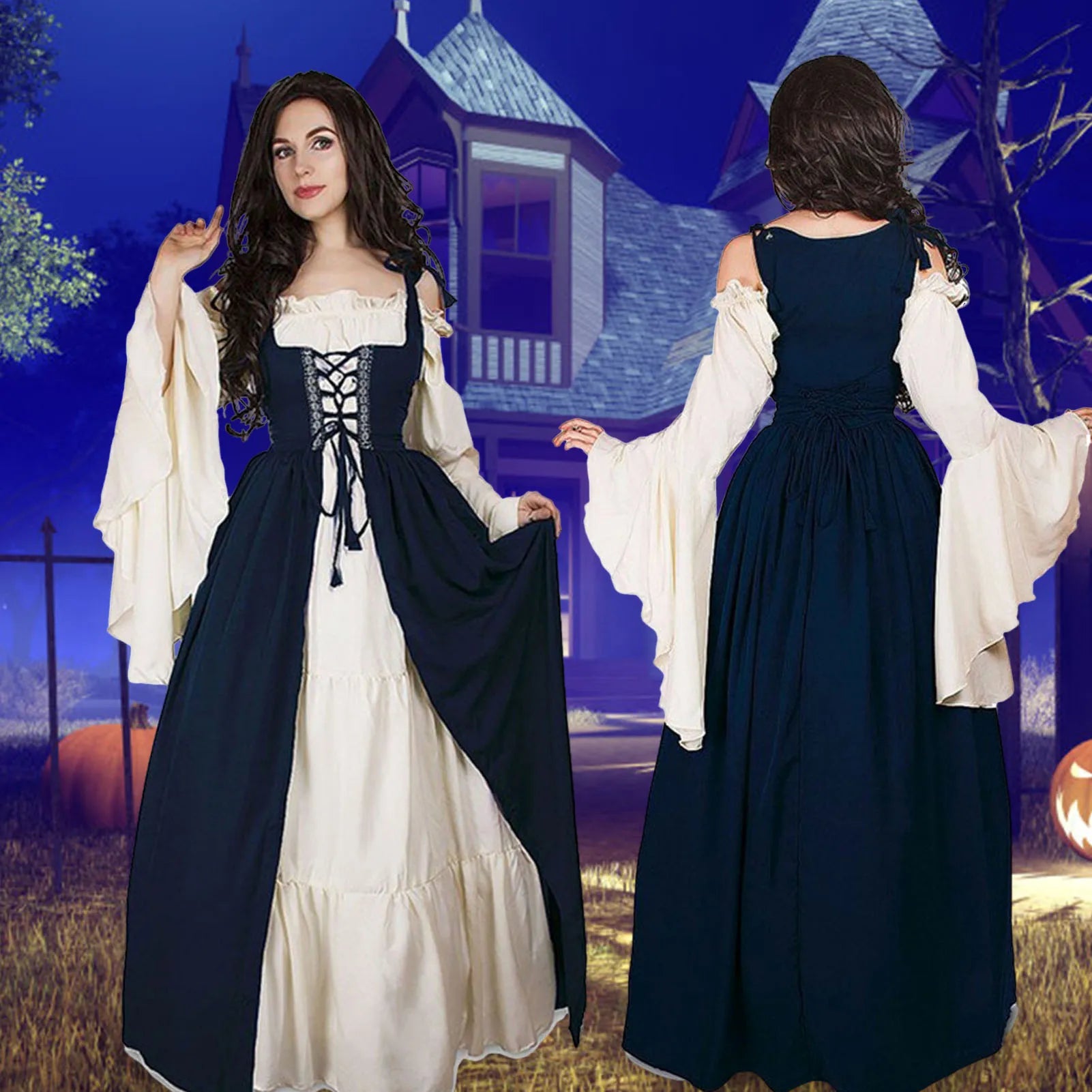 Women Cosplay Medieval Dress Off Shoulder Elegant Greece Party Dresses for Vacations Holiday Wear Peaceful Pleasures Health and Wellness