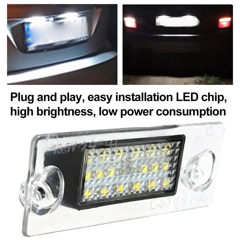 LED License Plate Lights for Audi A3 S3 8L A4 B5 – Error Free 2-Pack LED License Plate Light Peaceful Pleasures Health and Wellness