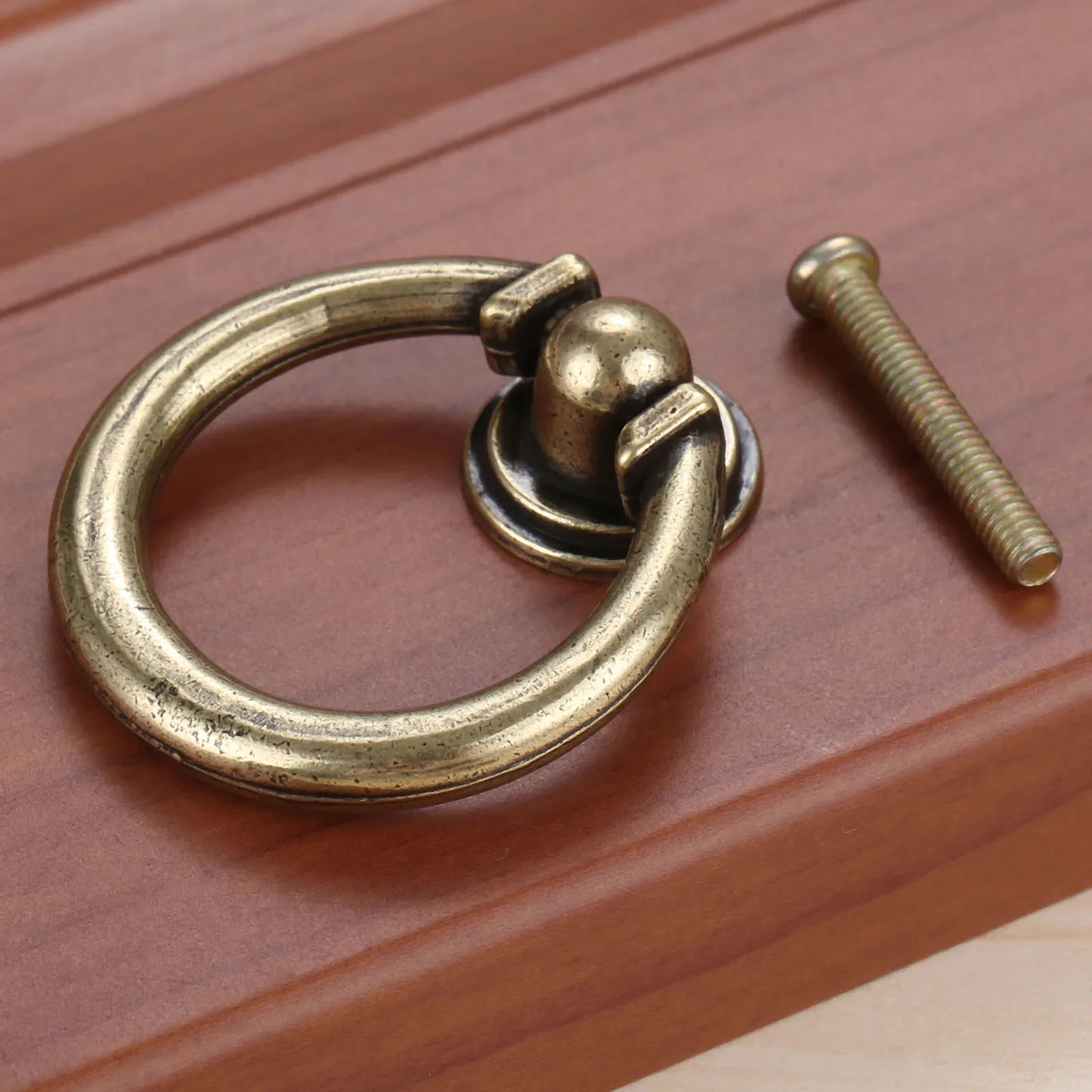 Zinc Alloy Vintage Ring Knob – Cabinet & Drawer Handle 35/40mm