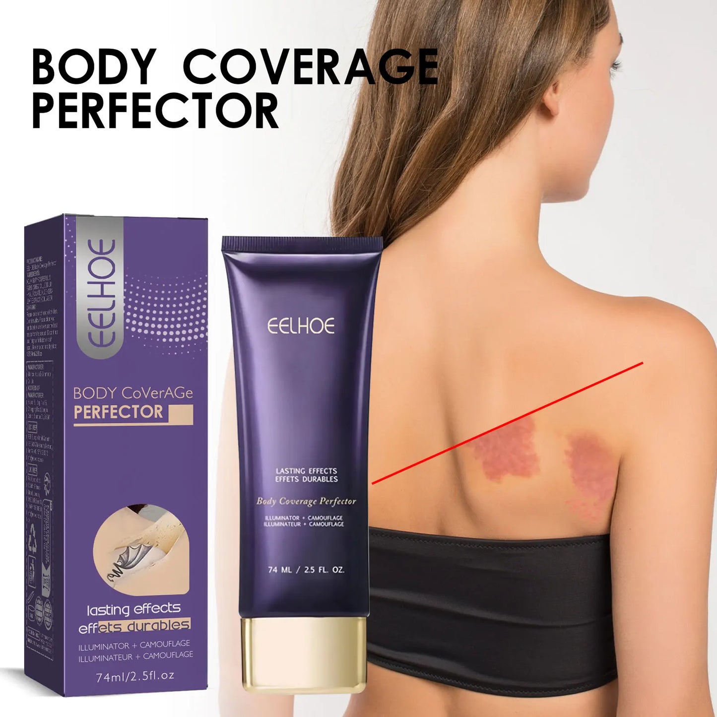EELHOE Body Concealer Cream – Tattoo, Scar & Birthmark Cover
