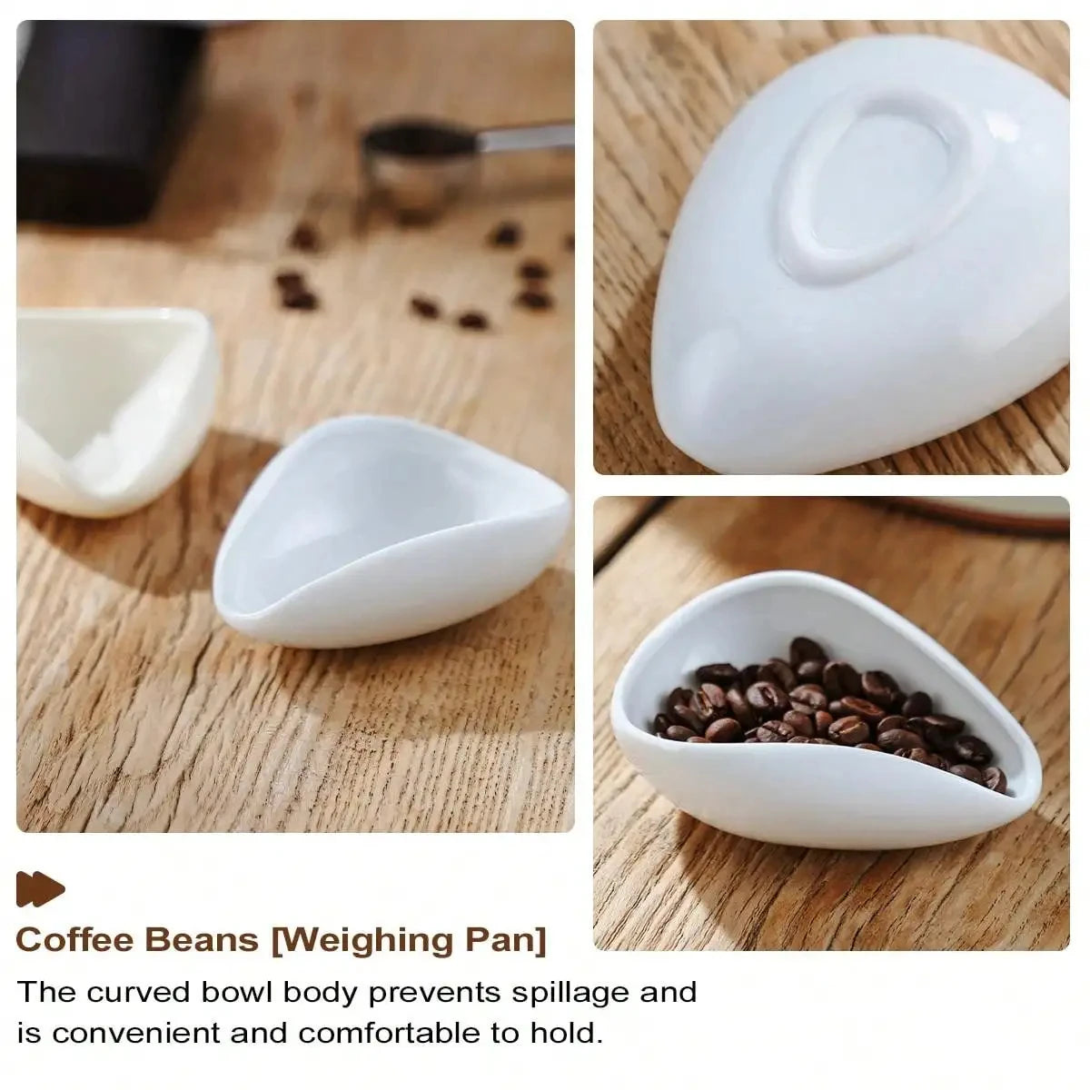 Coffee Beans Dosing Cup, Ceramic Tea&Coffee Beans Vessel, Ceramic Dosing Vessel fit Coffee or Tea, Best Gift Peaceful Pleasures Health and Wellness