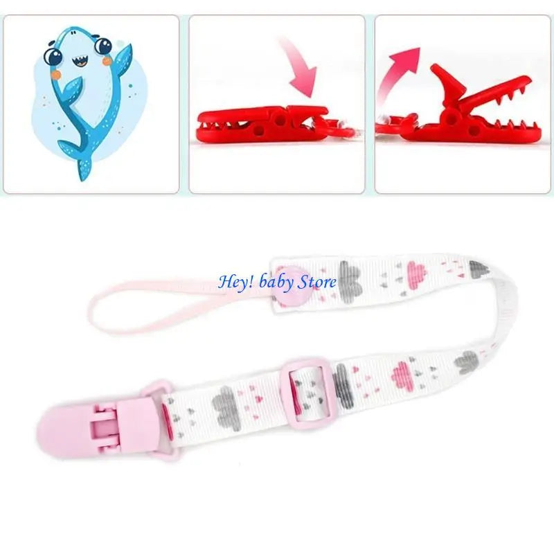 Baby Pacifier Chain Clip | Adjustable Teether Soother Leash