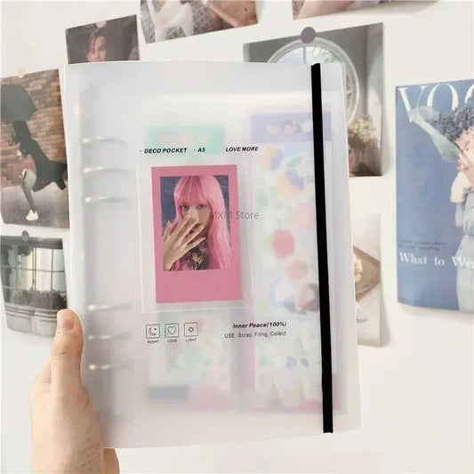 A5 Photocard Holder Kpop Photo Album for Photographs Photo Card Supplies Photocards Binding Binder Cards Skirt Polaroid Bikini 3 Peaceful Pleasures Health and Wellness