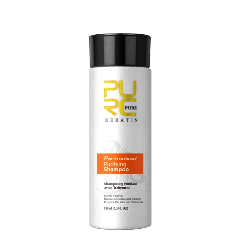 PURC Keratin Treatment Shampoo Conditioner Hair Straightening Products Smoothing Repairing Hair Mask Curly Hair Straighten Care Peaceful Pleasures Health and Wellness Purifying Shampoo China Mainland