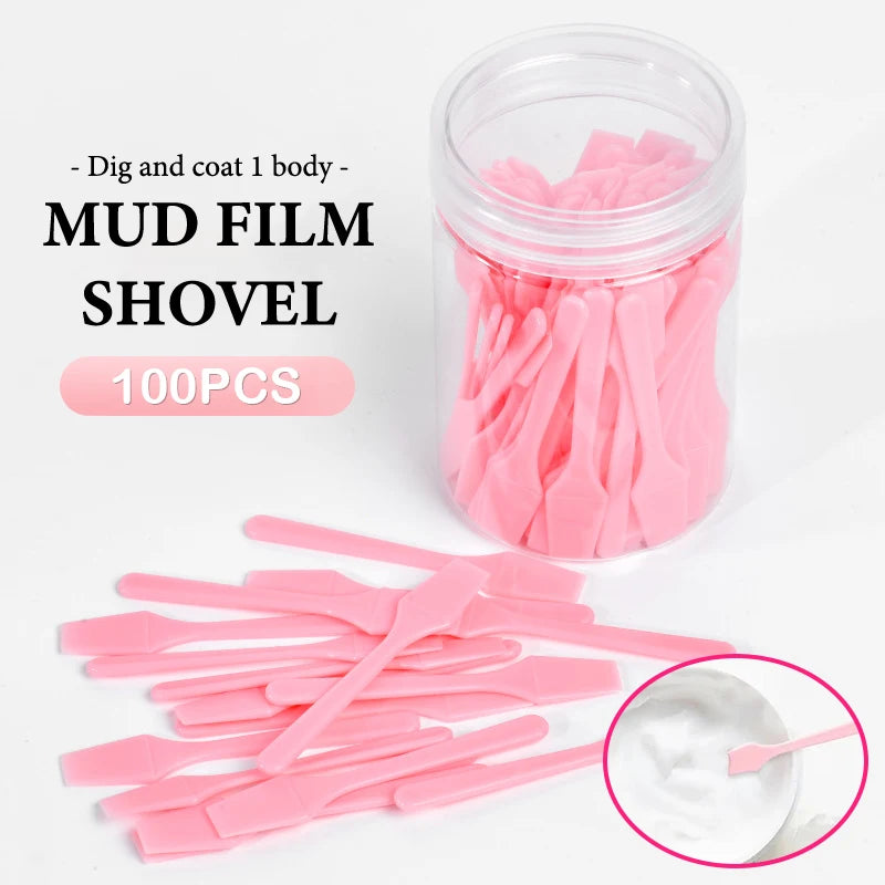 Disposable Mini Spatulas 100 Pcs | Makeup Applicator Sticks