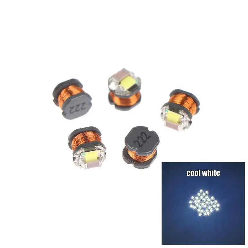 TYPE-C 5V Inductive Wireless Power Transmitter With LED Receiver Coil For DIY Model Small Home Lighting Solutions Peaceful Pleasures Health and Wellness White 5Pcs