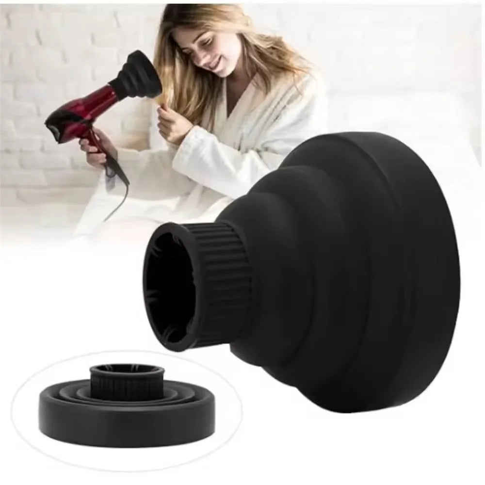 Silicone Hair Dryer Curl Diffuser – Foldable & Universal Fit