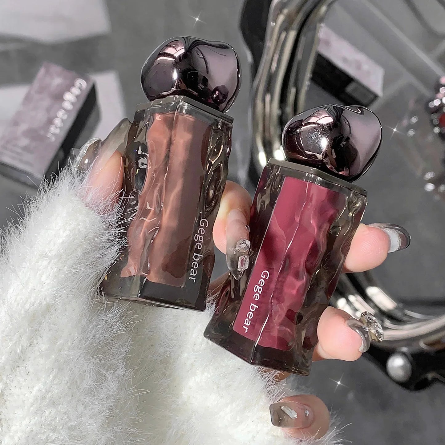 Gege Bear Mirror Glacier Lava Lip Glaze – Glossy & Waterproof