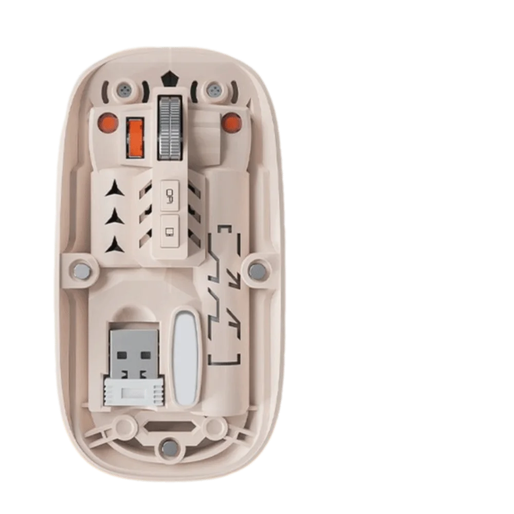 Silent Transparent Wireless Gaming Mouse | Type-C, 3-Mode