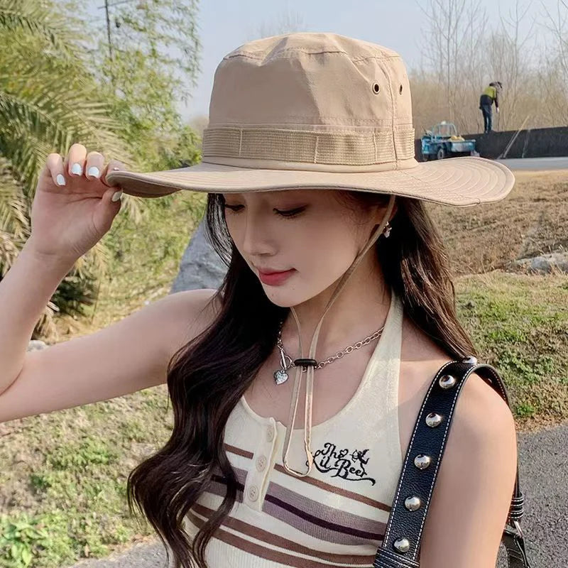 Wide Brim Unisex Bucket Sun Hat – Fishing, Hiking & Outdoor