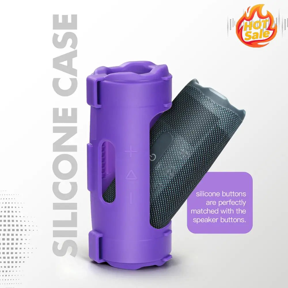 Silicone Case for JBL Flip 7 – Waterproof Cover & Strap