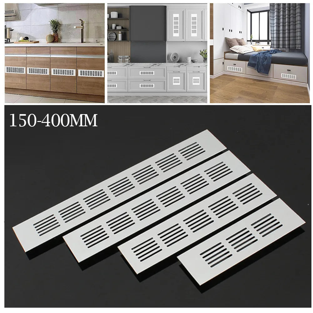 Aluminium Rectangular Cabinet Wardrobe Air Vent Grille Ventilation