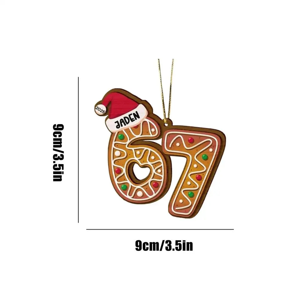 67 Shaped Wooden Christmas Tree Ornaments – Craft Pendants Set