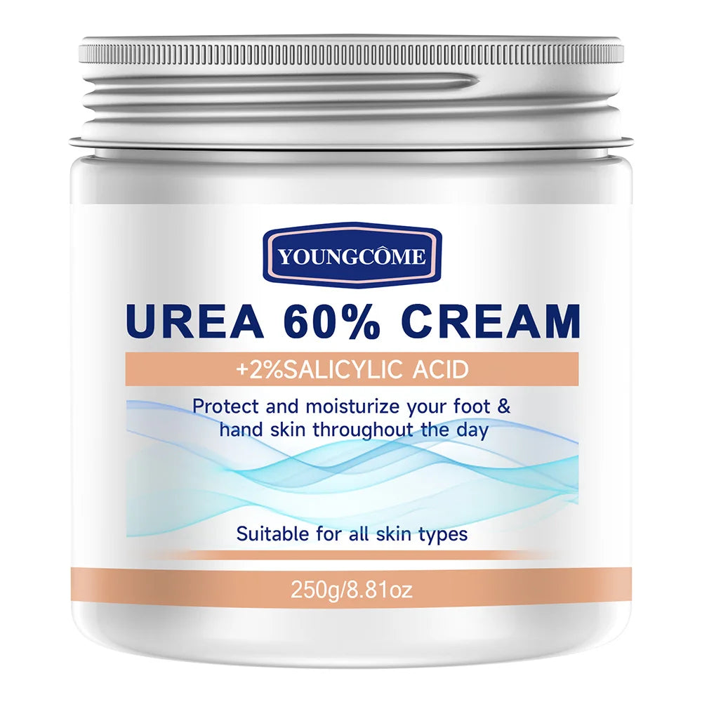 YOUNGCOME 250G Urea Cream with Salicylic Acid - Hydrating Hand Foot Cream for Dry Skin Care All Day 8.81OZ Peaceful Pleasures Health and Wellness 1PCS 250G