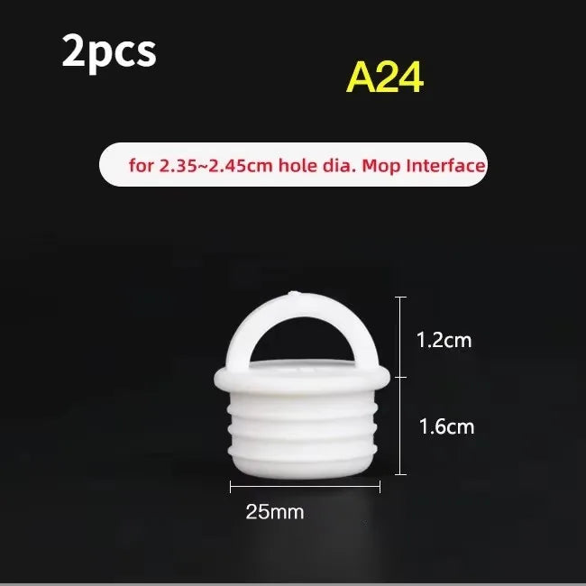 2-Pack Silicone Mop Bucket Drain Stopper – Round Scupper Plug