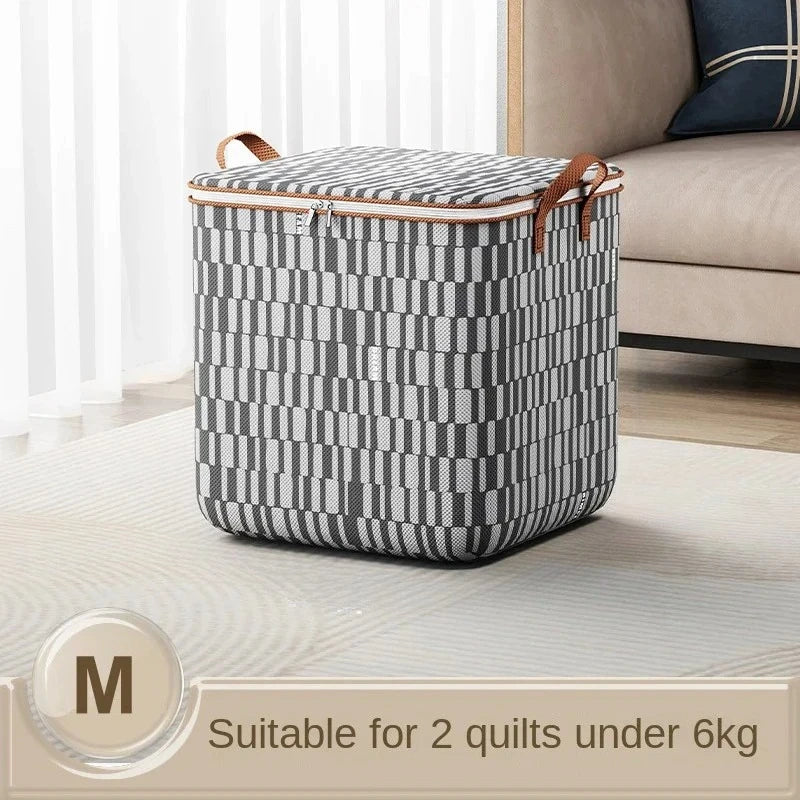 Large Capacity Foldable Storage Basket with Handle | Non-Woven