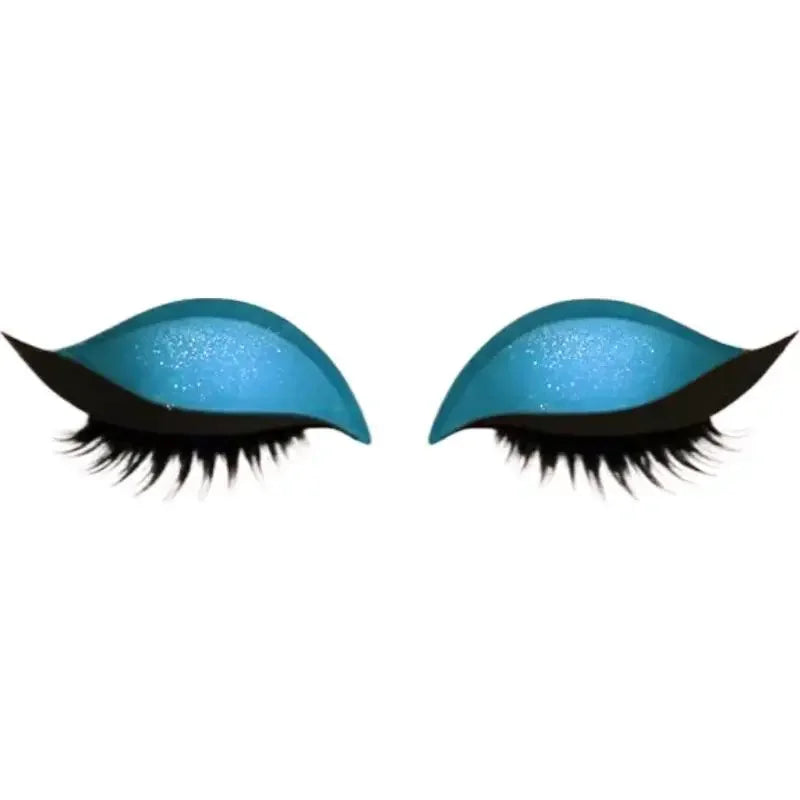 Colorful Lazy Eyelash Stickers,Reusable Lazy Eye Shadow Eyelash Patch, Waterproof Self Adhesive False Eyelash Makeup Stickers Peaceful Pleasures Health and Wellness E