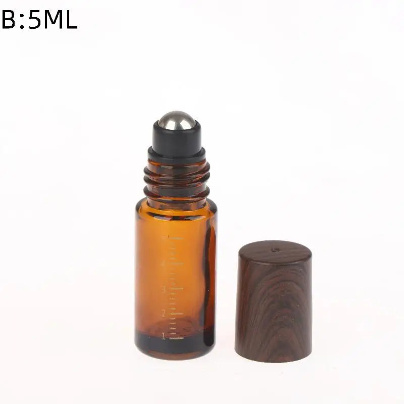 Amber Glass Roll-On Bottles 5ml 10ml | Essential Oil Roller Vials