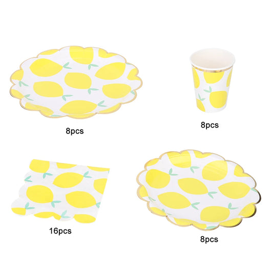 Paper Tableware Disposable Tableware Disposable Paper Cup Plate Napkin Rectangle Food Storage for Wedding Party Birthday Party Peaceful Pleasures Health and Wellness Default Title