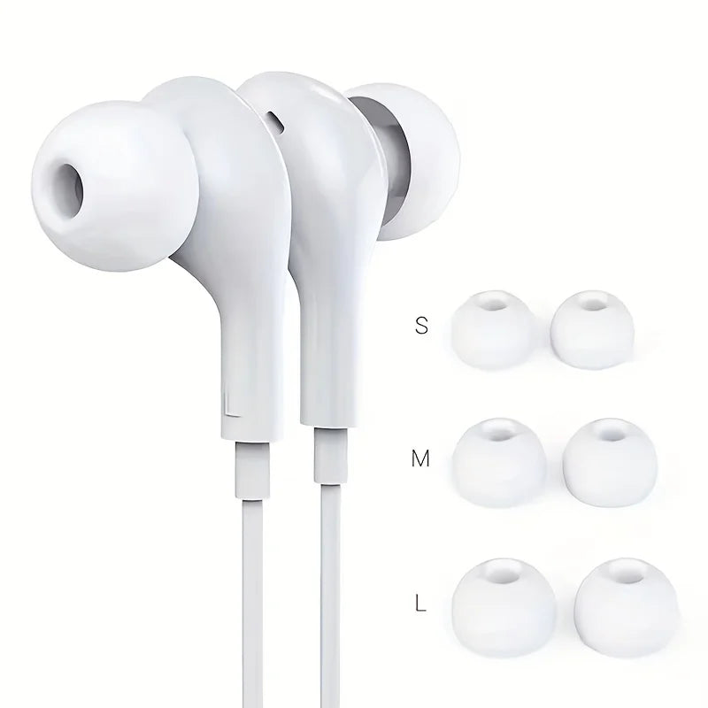 1pc HIFI In-Ear Wired Gaming Earphones, Microphone & In-Line Control, 3.5mm Jack, Premium Sound Quality, Lightweight Portable Peaceful Pleasures Health and Wellness