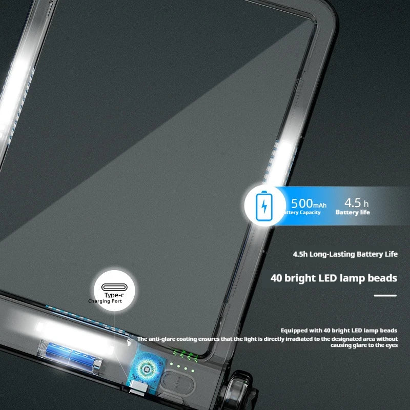 High Definition Magnifier Led Reading Magnifying Glass with Light, Multifunctional Hanging Neck, Handheld Desktop Charging Peaceful Pleasures Health and Wellness