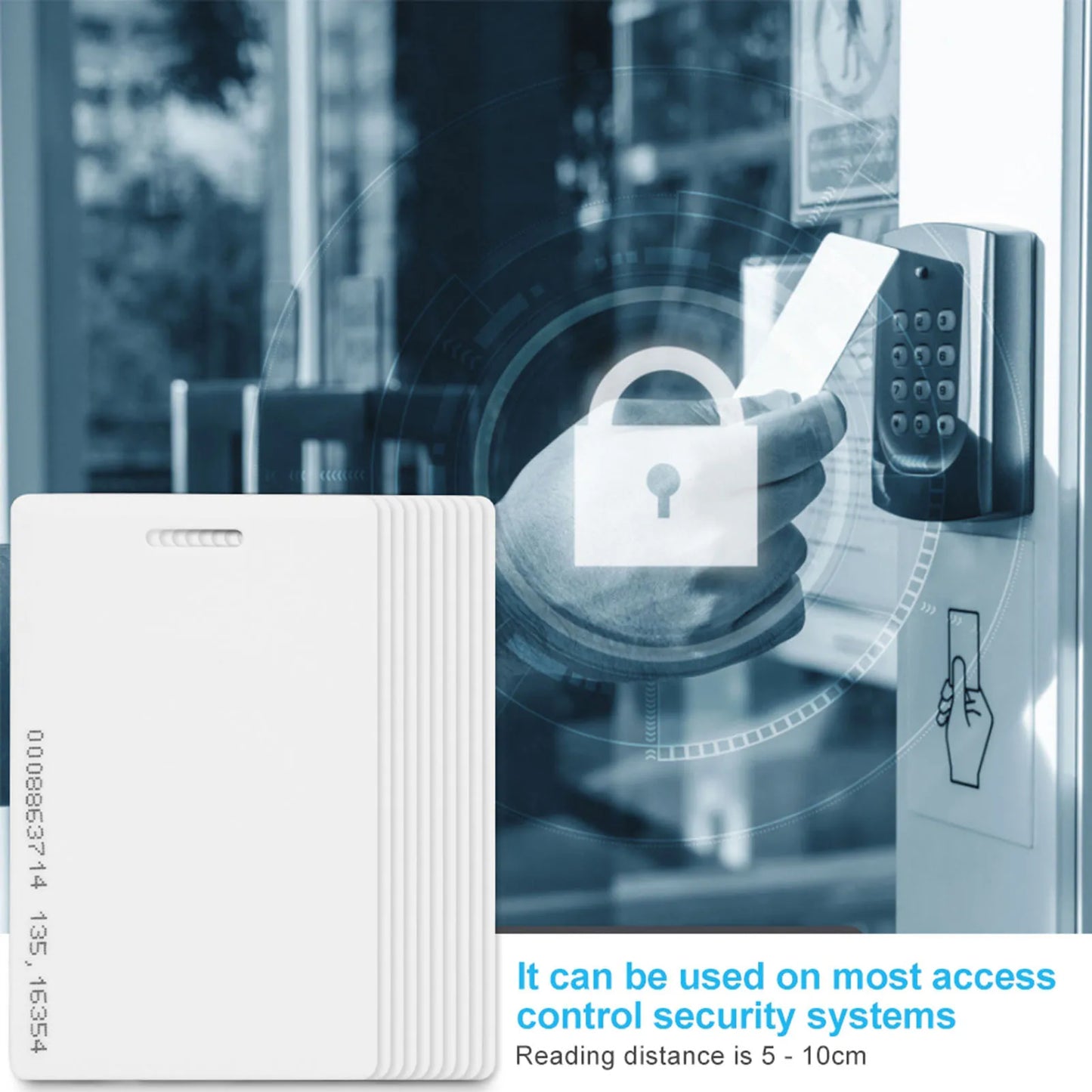 Proximity Access Card 125Khz RFID Readable Access Card Proximity Door Control Entry Access Card Access Card Peaceful Pleasures Health and Wellness