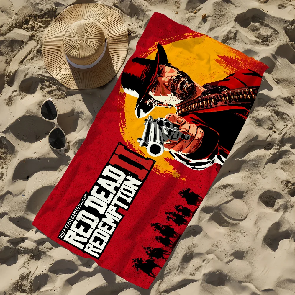Red Dead Redemption 2 Quick-Dry Beach & Sports Towel | 11 Sizes Quick-Dry Sports Towel Peaceful Pleasures Health and Wellness