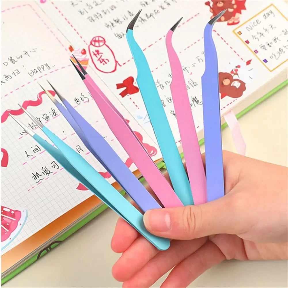 Creative Macaroon Color Tweezers DIY Decroative Sticker Tool Sticker Tweezers Multi-Tool Practical Journal Diary Peaceful Pleasures Health and Wellness