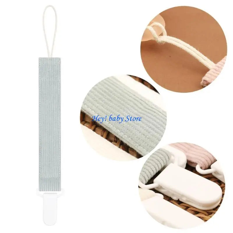 Baby Pacifier Chain Clip Teether Soother Strap – Cotton & Plastic