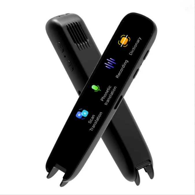 HOMEFISH Offline Translation Pen Dictionary English Intelligent Scanning Point Reading 123 Languages Translator Pen Peaceful Pleasures Health and Wellness black JP
