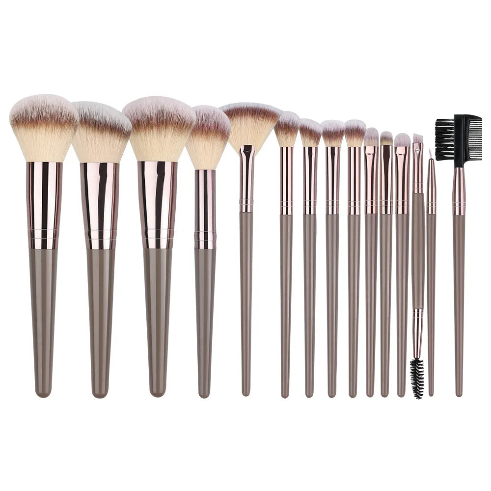 Professional Makeup Brush Set 3–20Pcs | Soft Fluffy Face Brushes