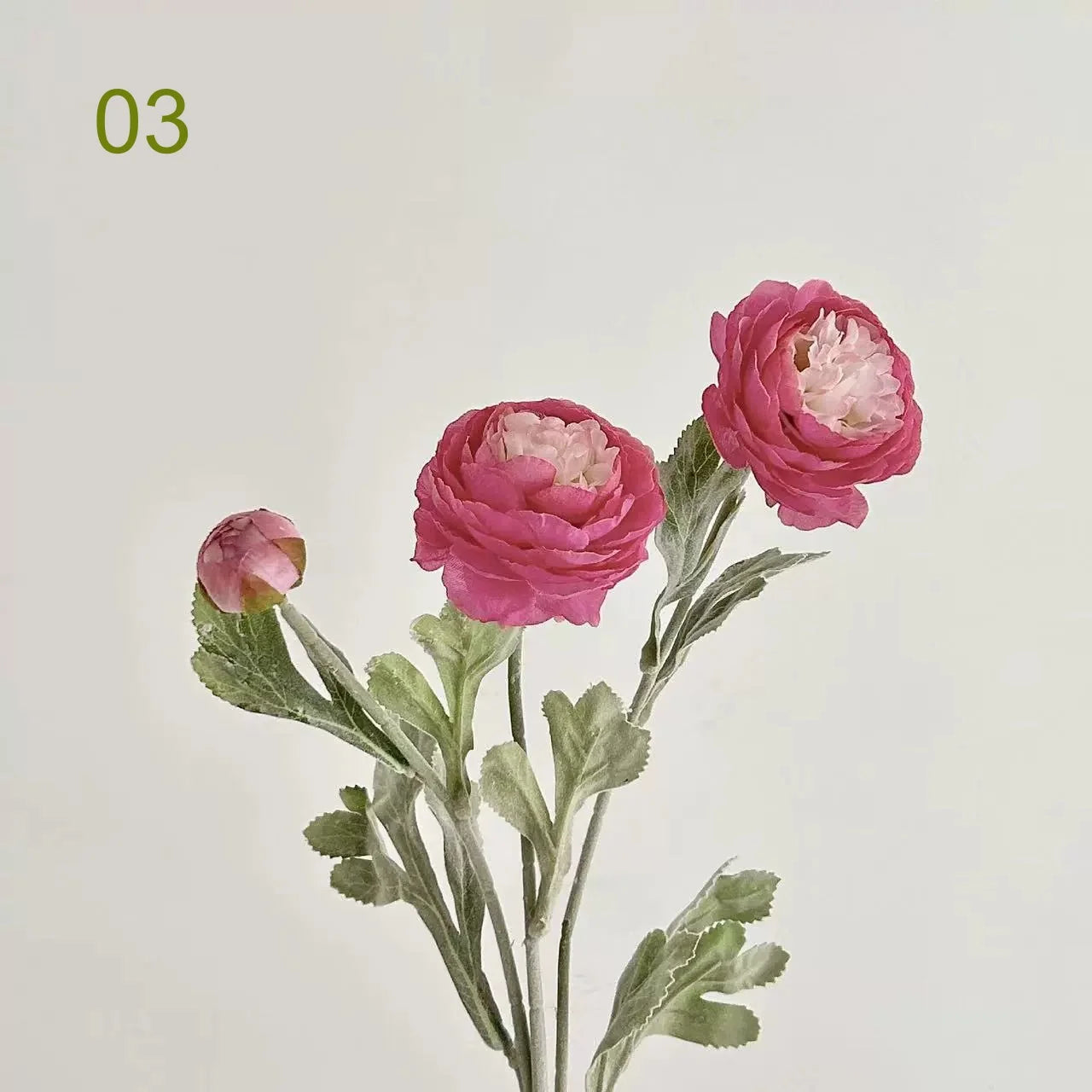 3-Head Artificial Silk Peony Bouquet | Faux Wedding Flowers