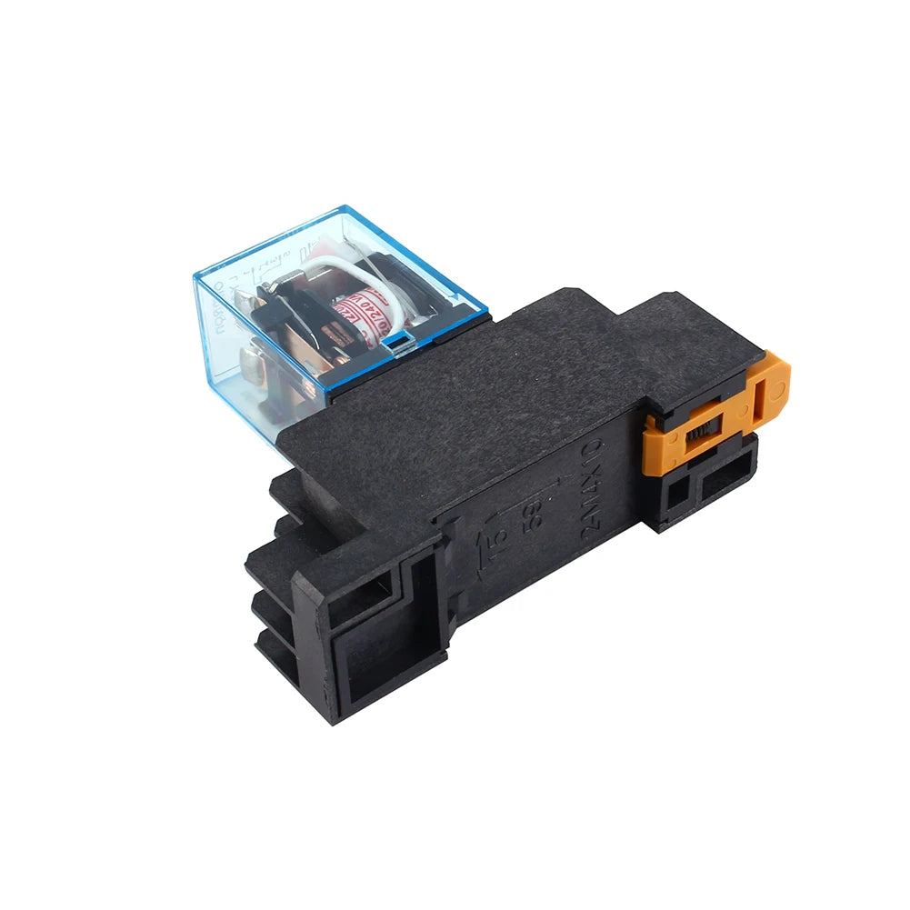 New AC 220V Coil Power Relay 10A DPDT LY2NJ HH62P HHC68A-2Z With Socket Base Power Relay with Socket Base Peaceful Pleasures Health and Wellness