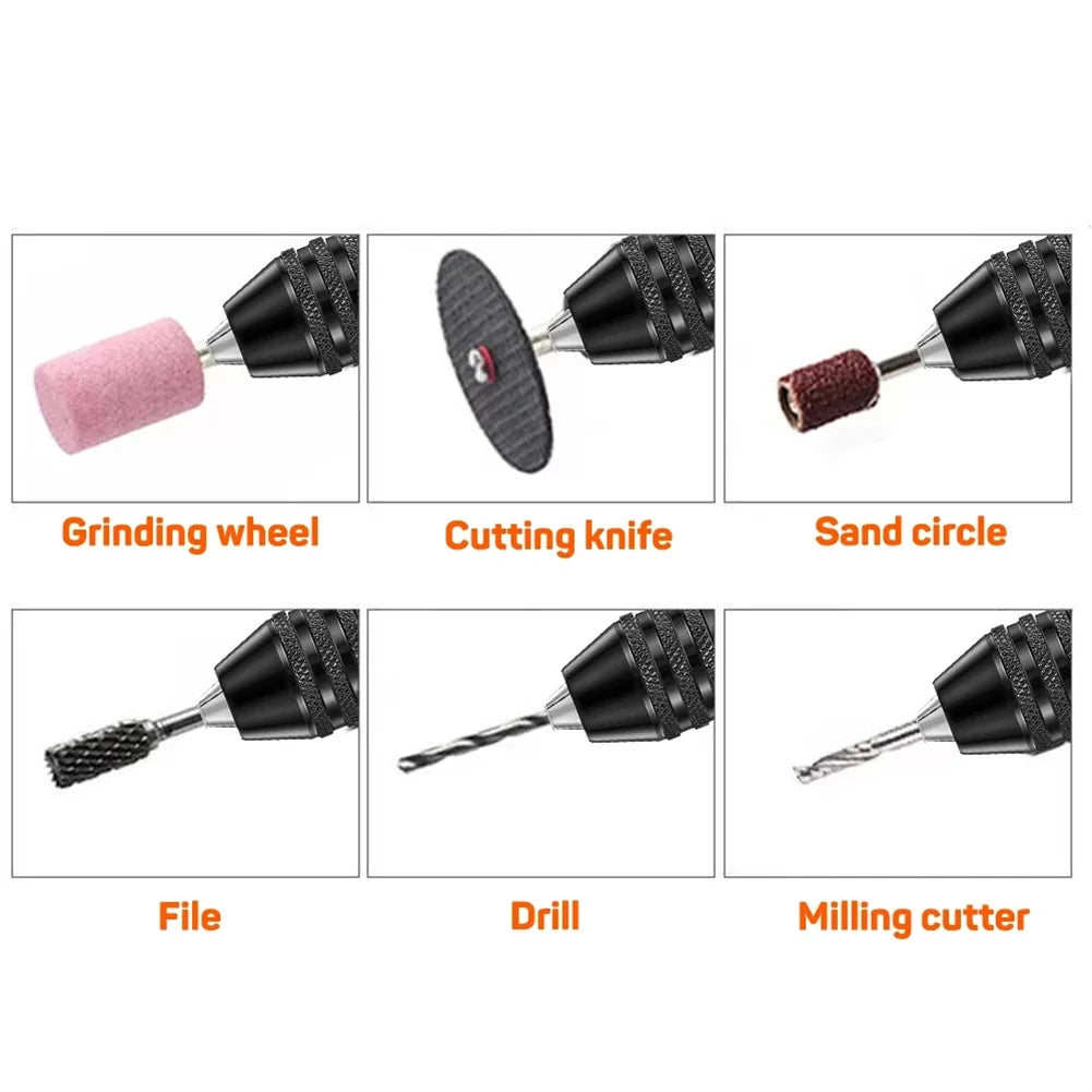 Keyless Drill Chuck Adapter 6.35mm Hex Shank Quick Change