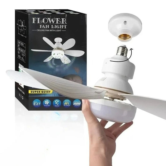 LED 30W Dimmable Ceiling Fan Light E27 with Remote Control Ceiling Fan Light Peaceful Pleasures Health and Wellness