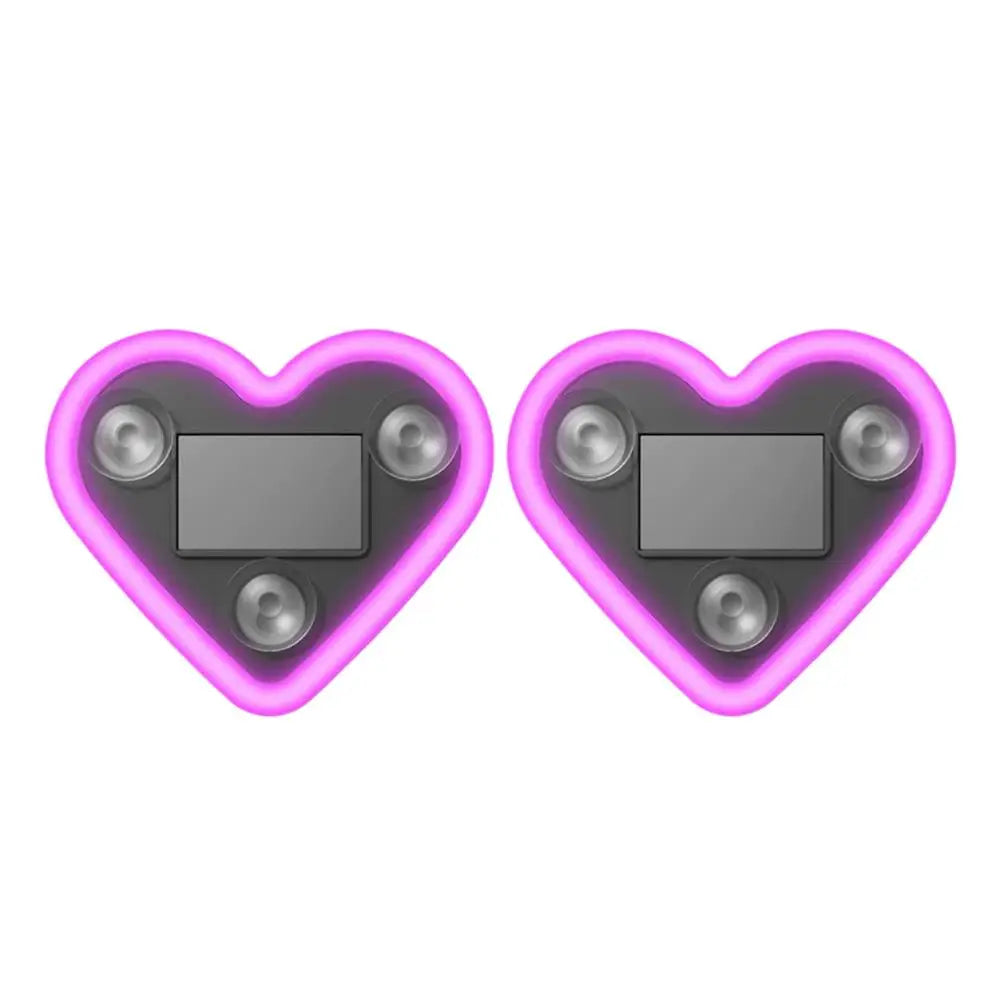 Solar Heart LED Car Window Light | IP65 Waterproof 1-2 Pack