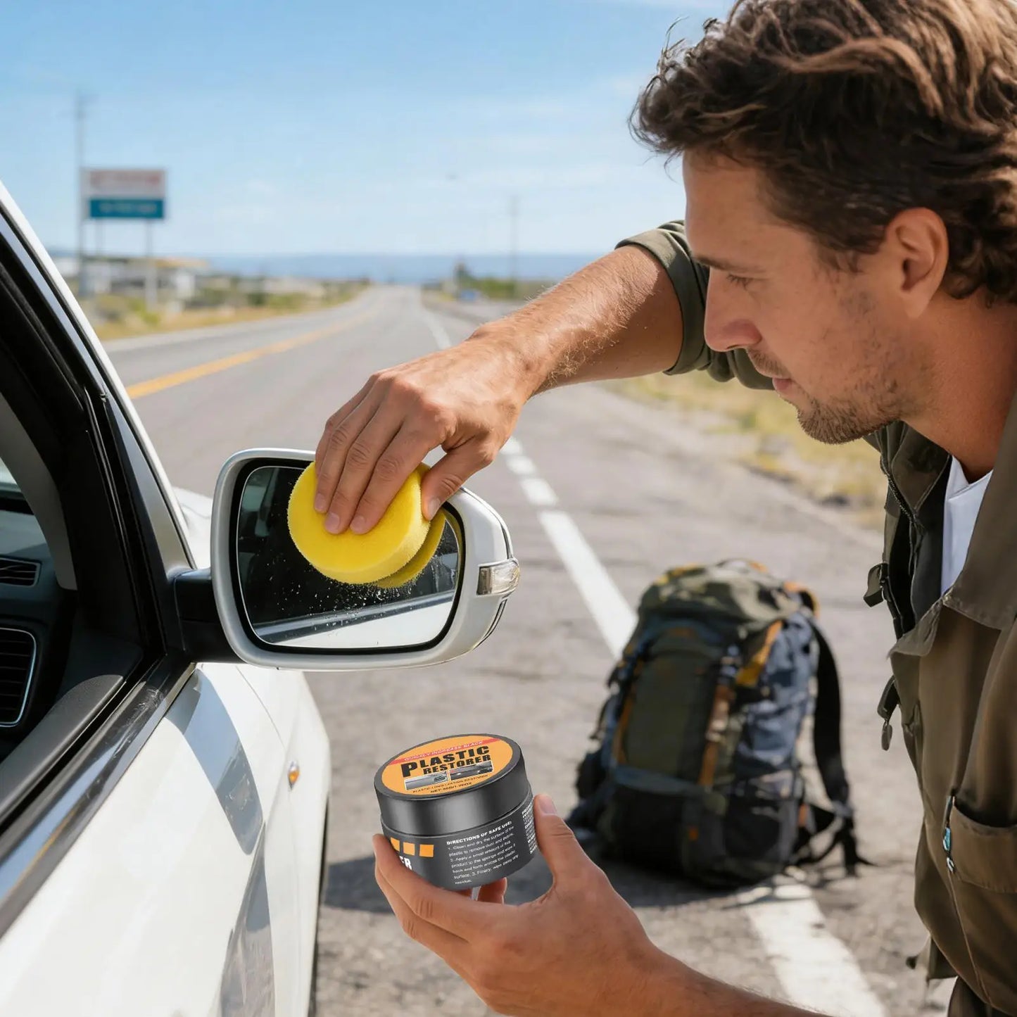 Car Trim Restorer Cream 50g | Plastic & Leather Cleaner